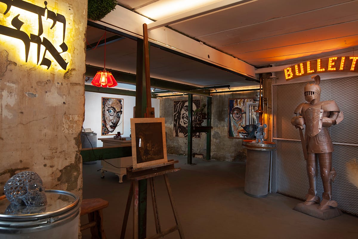 The workshop space